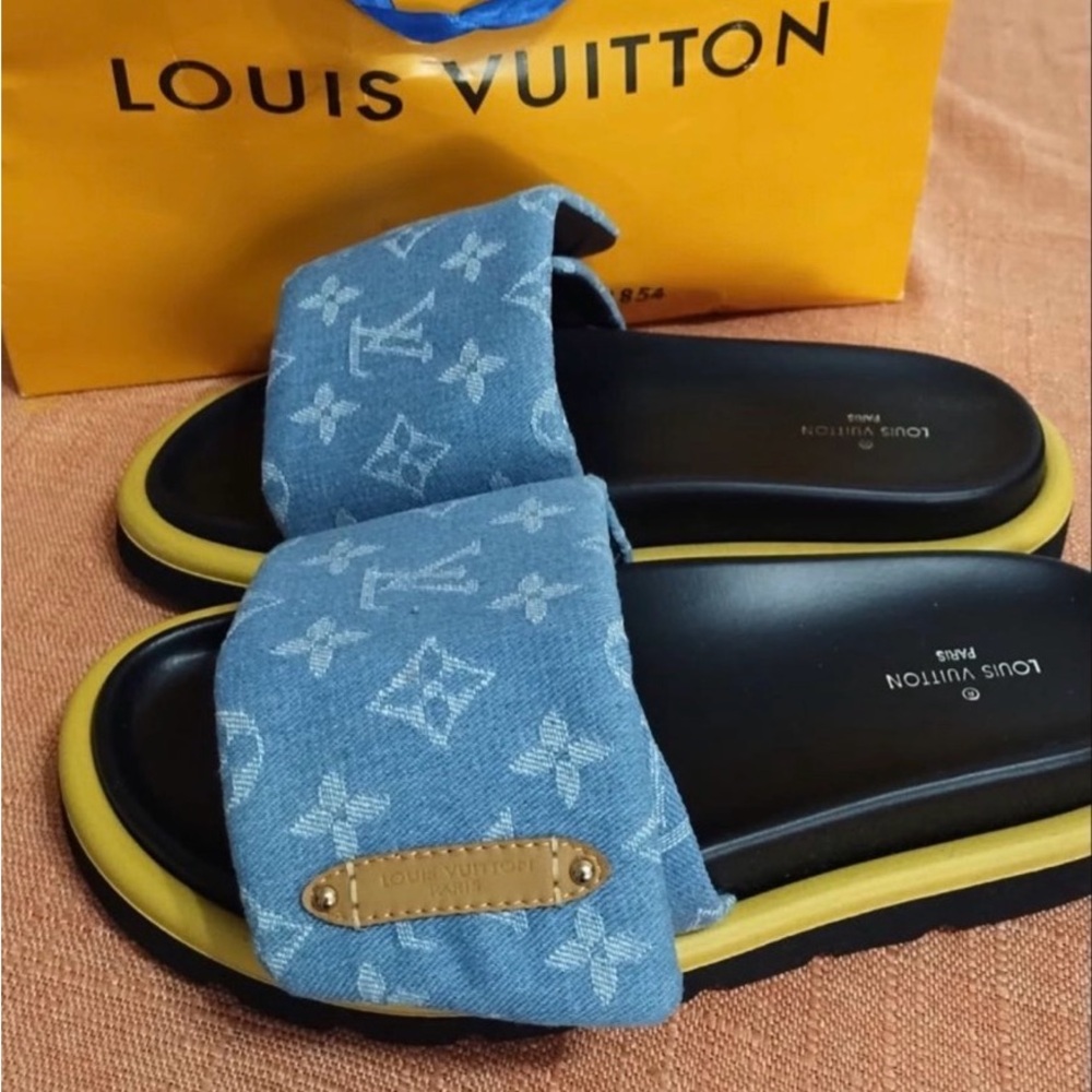 Louis Vuitton Denim Pillow Comfort slides